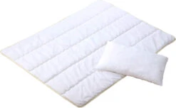 Alvi Baby Bettdecke & Kissen Set Thermovlies, Kunstfaser, 80 X 80 Cm Und 35...
