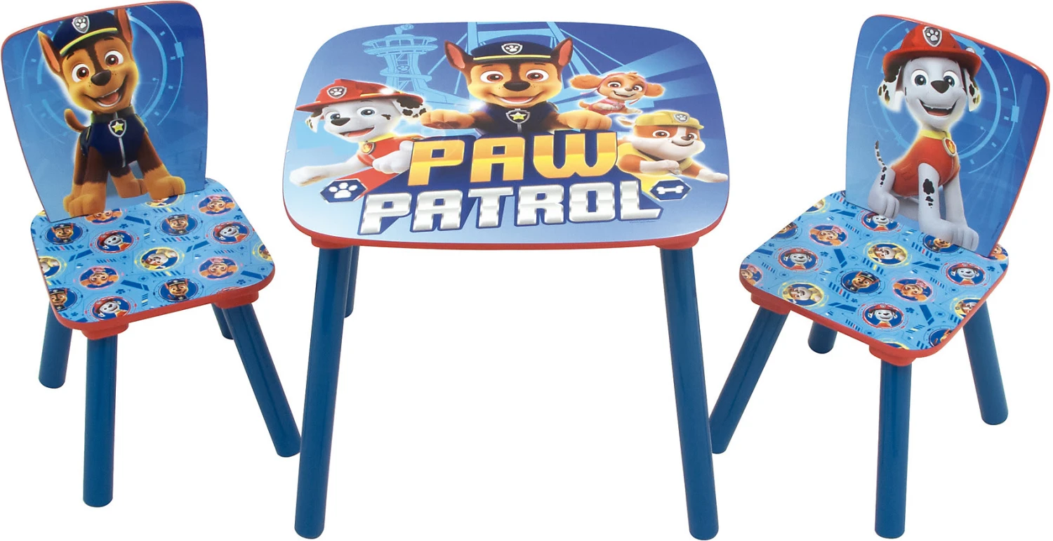 Kindersitzgruppe Paw Patrol, Tisch & 2 Stühle 1 Kindersitzgruppe Paw Patrol, Tisch & 2 Stühle