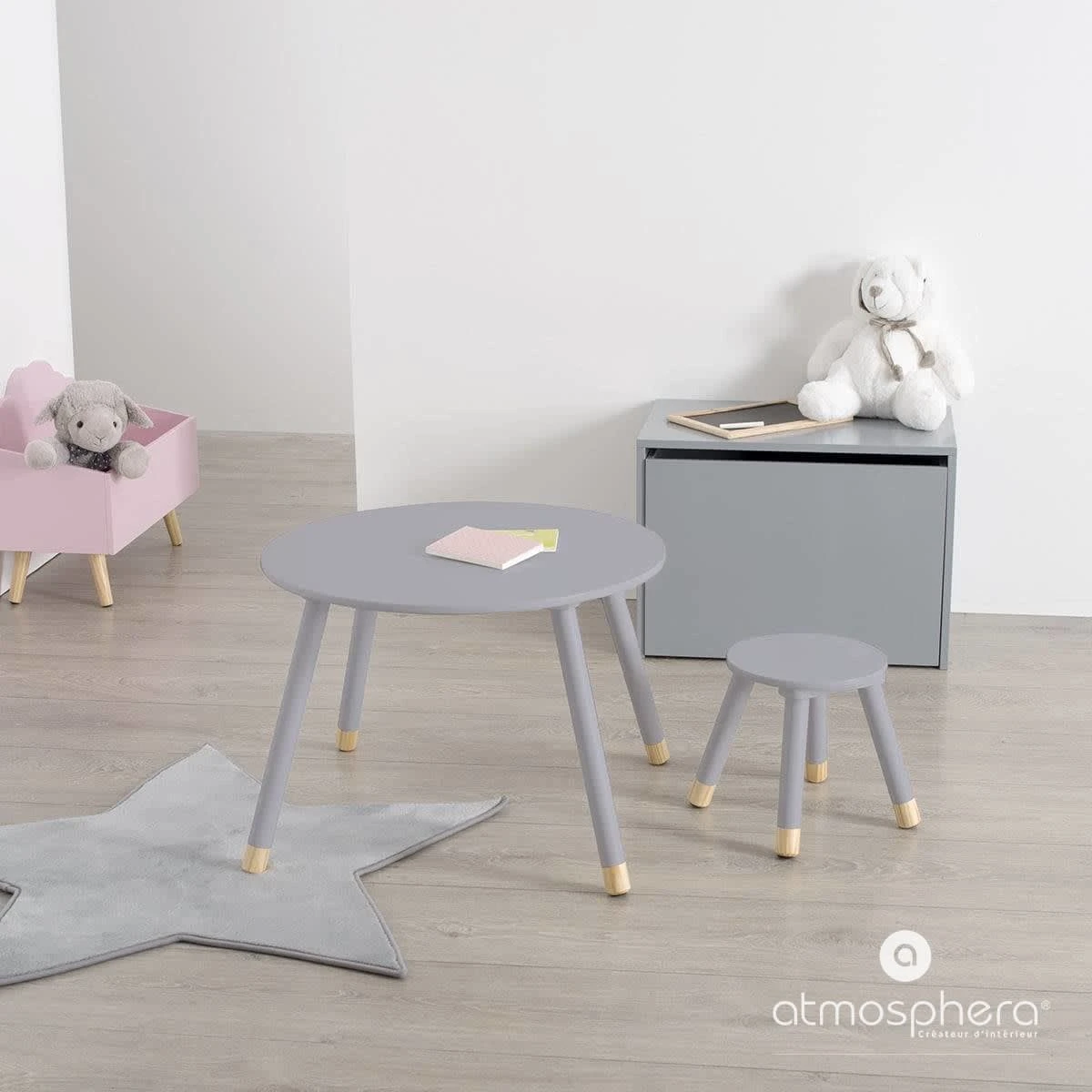 Hocker In Grau 6 Hocker In Grau – Bild 6