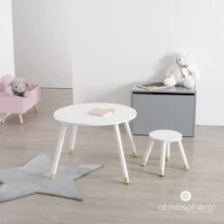 Hocker In Weiß -Kindermöbel atmosphera createur dinterieur hocker in weiss 5