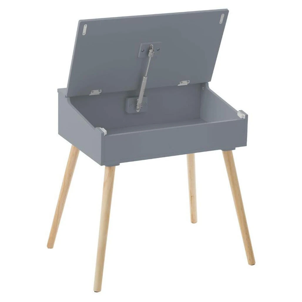 Schulschreibtisch In Grau 2 Schulschreibtisch In Grau – Bild 2