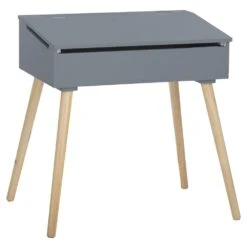 Schulschreibtisch In Grau