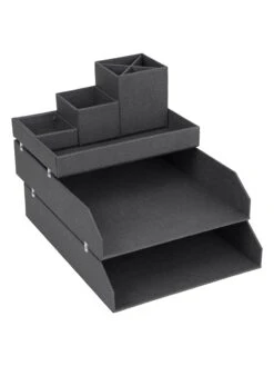 4tlg. Set: Desktop-Organizer "Lena" In Schwarz -Kindermöbel bigsobox 4tlg set desktop organizer lena in schwarz 3