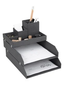 4tlg. Set: Desktop-Organizer "Lena" In Schwarz -Kindermöbel bigsobox 4tlg set desktop organizer lena in schwarz 4