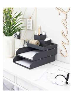 4tlg. Set: Desktop-Organizer "Lena" In Schwarz -Kindermöbel bigsobox 4tlg set desktop organizer lena in schwarz 7