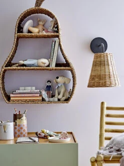 Jesmin Bücherregal, Natur, Bankuan-Gras 7 Jesmin Bücherregal, Natur, Bankuan-Gras -Kindermöbel bloomingville mini jesmin bucherregal natur bankuan gras 3