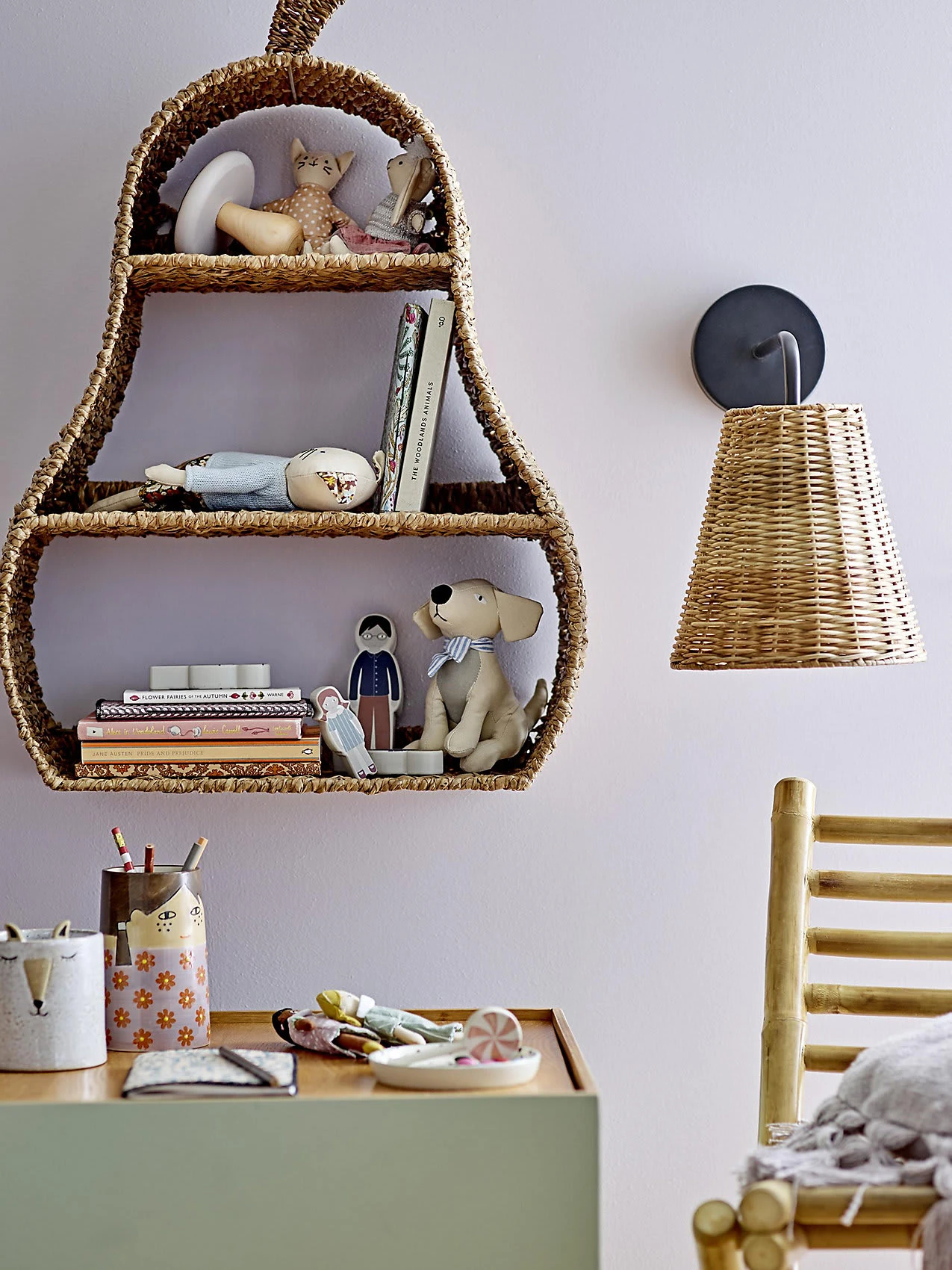 Jesmin Bücherregal, Natur, Bankuan-Gras 4 Jesmin Bücherregal, Natur, Bankuan-Gras – Bild 4