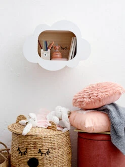 Shahin Display-Kasten, Weiá, Paulownia -Kindermöbel bloomingville mini shahin display kasten weia paulownia 3