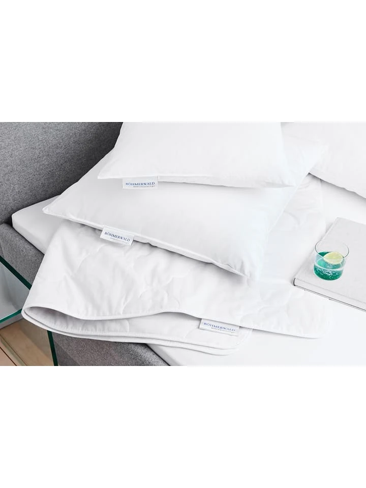 Wildseiden-Steppdecke In Weiß 2 Wildseiden-Steppdecke In Weiß – Bild 2