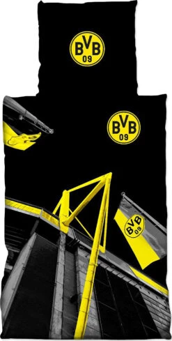 BVB Bettwäsche Stadion, 135 X 200 Cm + 80 X 80 Cm