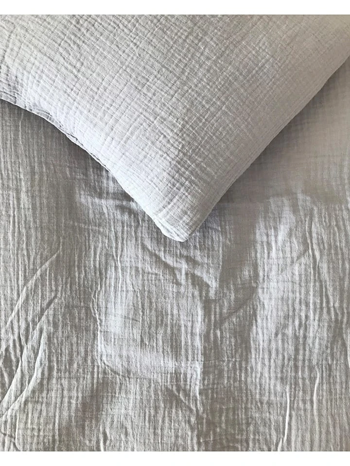 Bettwäsche-Set In Hellgrau - (L)140 X (B)100 Cm 2 Bettwäsche-Set In Hellgrau - (L)140 X (B)100 Cm – Bild 2