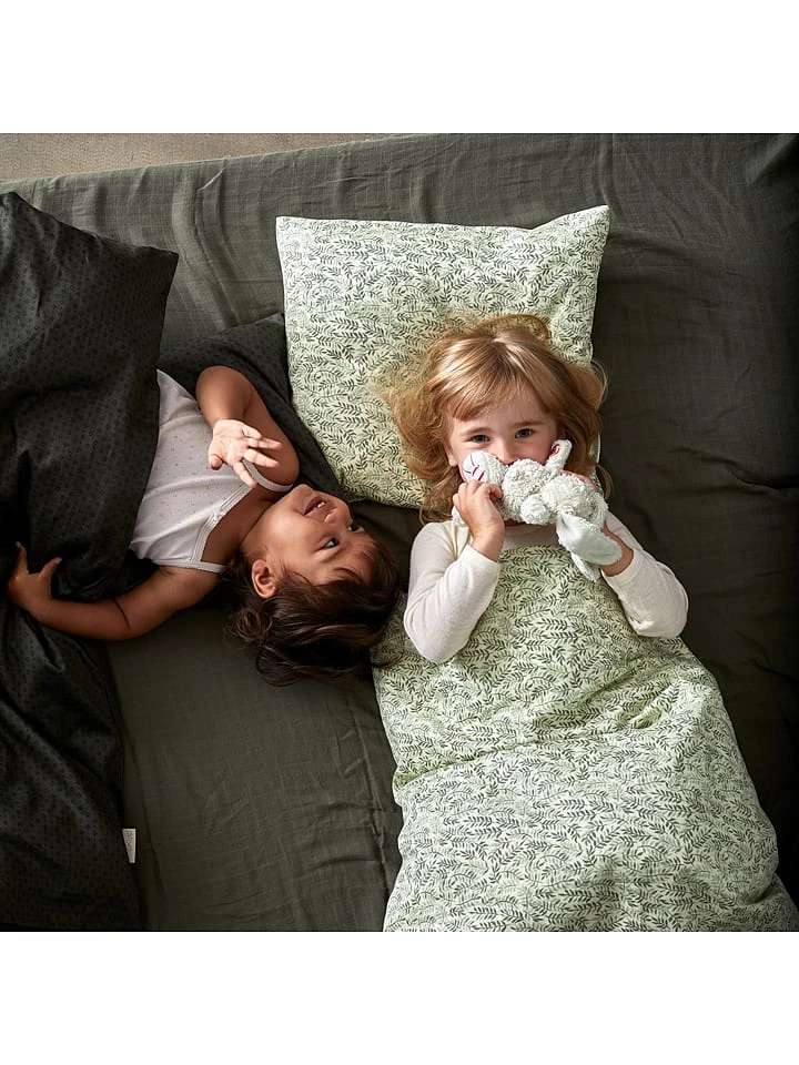 Bettwäsche-Set In Weiß/ Grün - (L)140 X (B)100 Cm 2 Bettwäsche-Set In Weiß/ Grün - (L)140 X (B)100 Cm – Bild 2