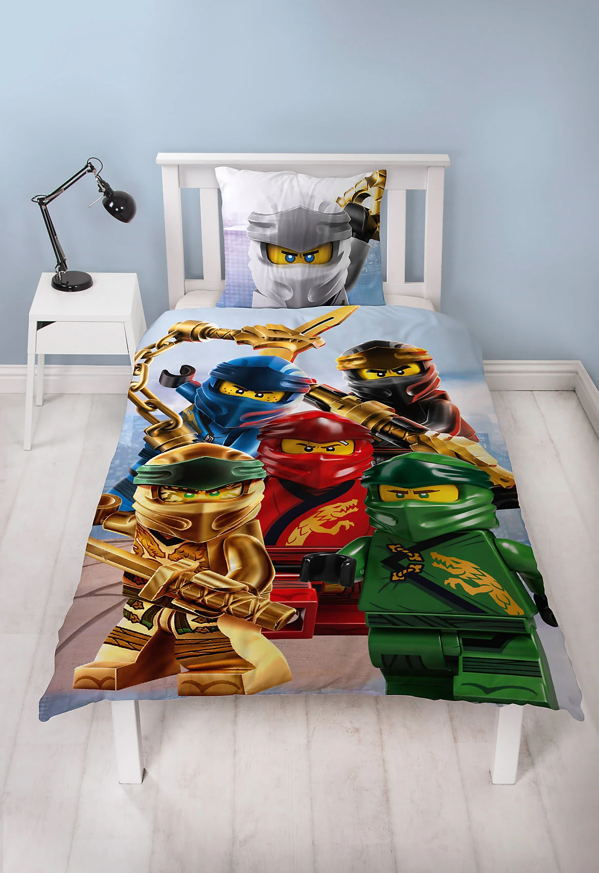 Kinderbettwäsche LEGO Ninjago, 135 X 200 Cm + 80 X 80 Cm 2 Kinderbettwäsche LEGO Ninjago, 135 X 200 Cm + 80 X 80 Cm – Bild 2