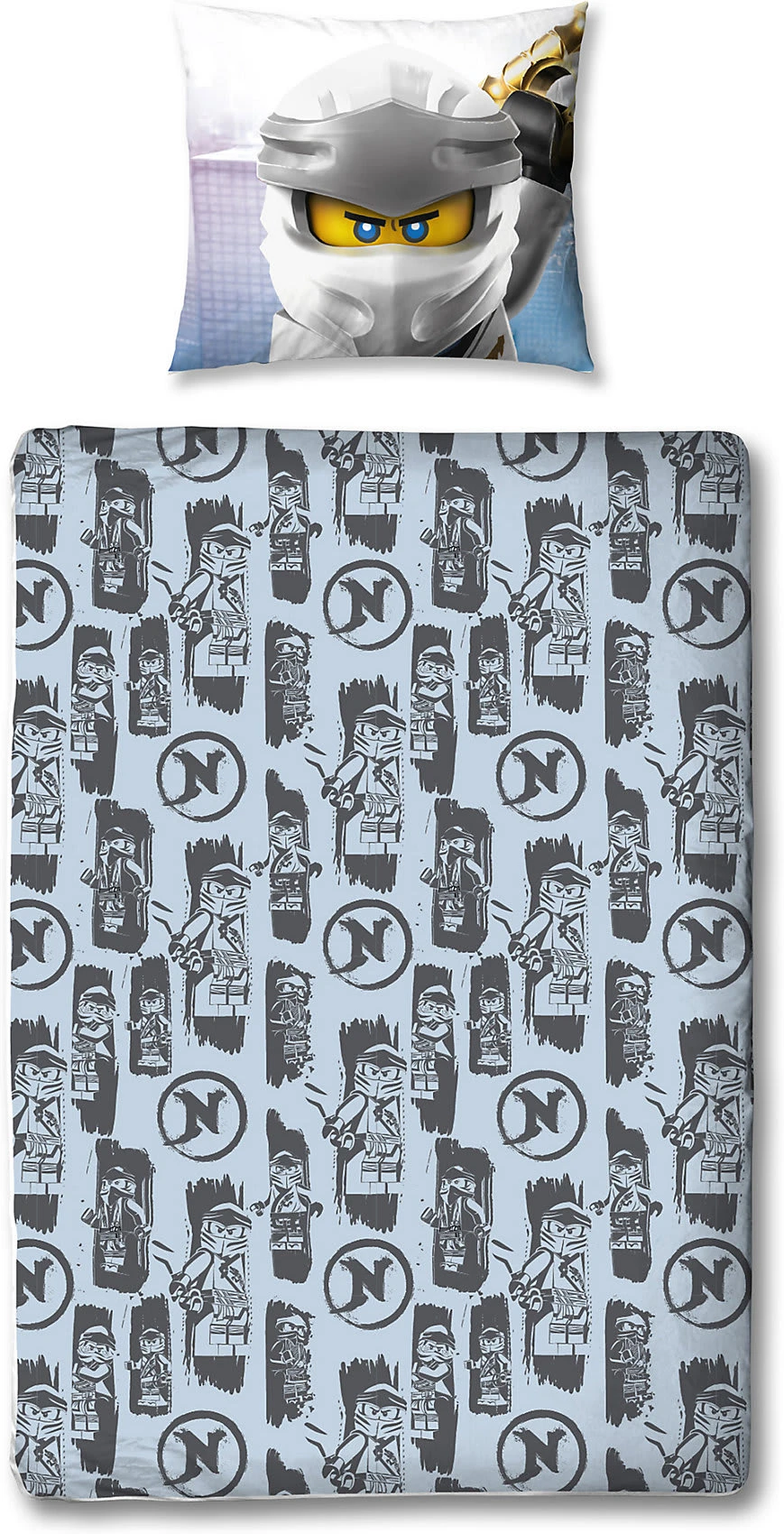 Kinderbettwäsche LEGO Ninjago, 135 X 200 Cm + 80 X 80 Cm 3 Kinderbettwäsche LEGO Ninjago, 135 X 200 Cm + 80 X 80 Cm – Bild 3