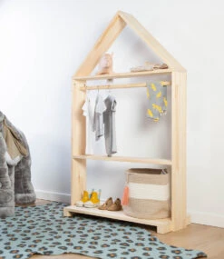 Childhome Standregal Offenes Haus + Rollen, Natur, 80 X 135 Cm 9 Childhome Standregal Offenes Haus + Rollen, Natur, 80 X 135 Cm -Kindermöbel childhome standregal offenes haus rollen natur 80 x 135 cm 4