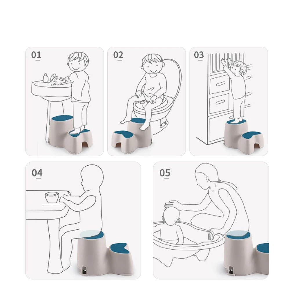 Kinder Tritthocker In Blau 3 Kinder Tritthocker In Blau – Bild 3