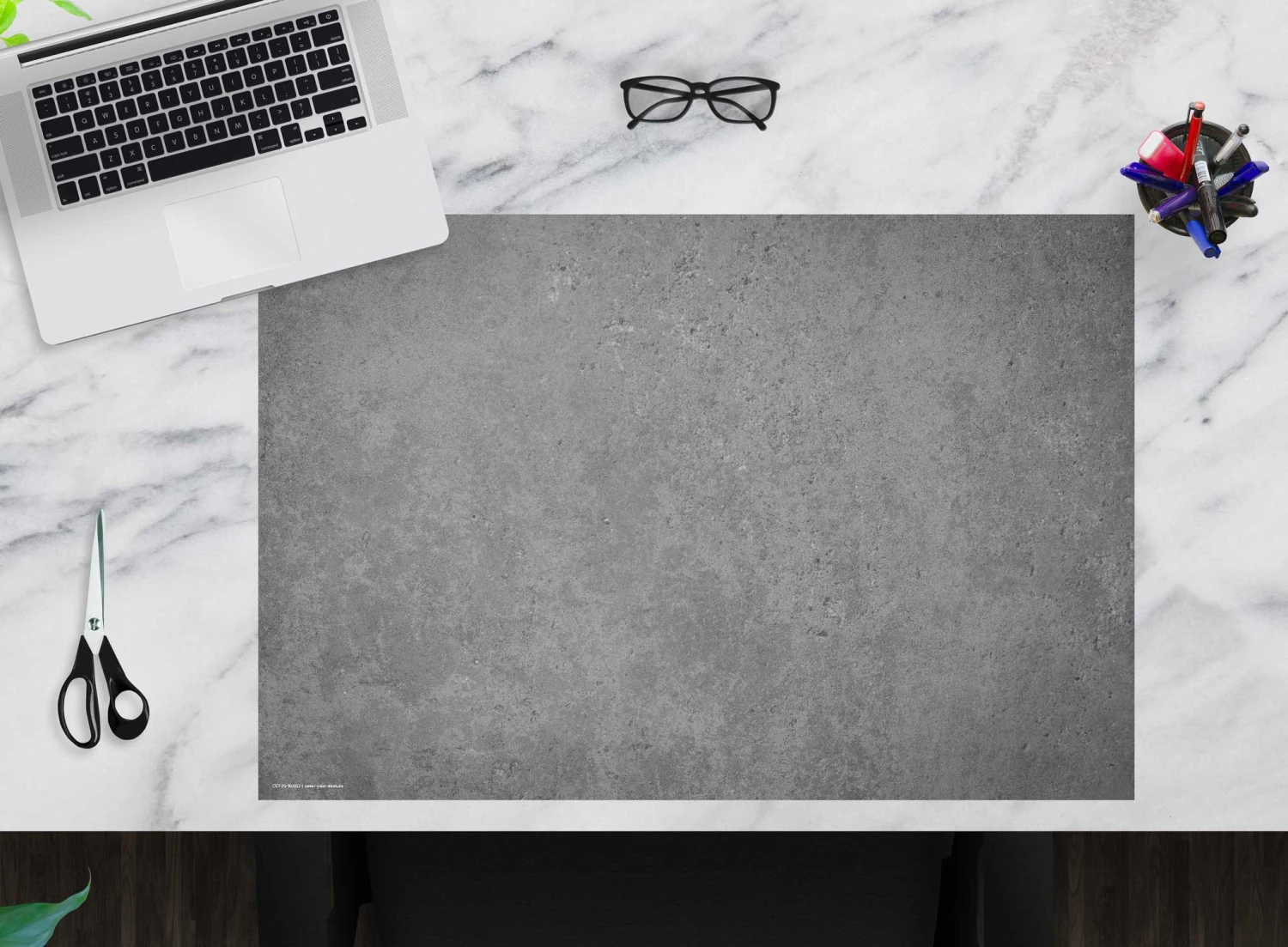 Schreibtischunterlage "Betonoptik Dunkel" In Grau (L)60 X (B)40 1 Schreibtischunterlage "Betonoptik Dunkel" In Grau (L)60 X (B)40