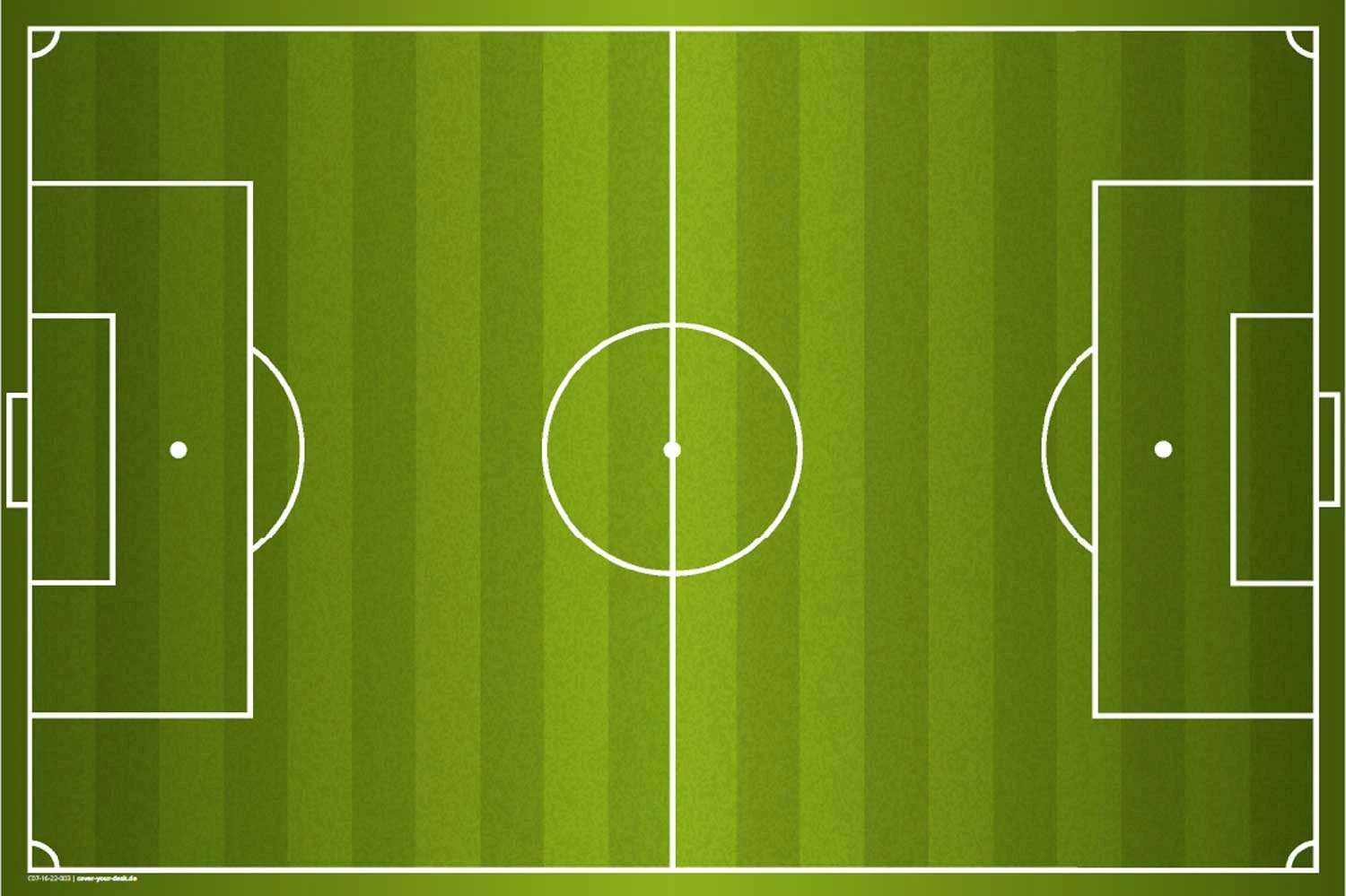 Schreibtischunterlage "Fußballfeld Muster" In Grün (L)60 X (B)40 2 Schreibtischunterlage "Fußballfeld Muster" In Grün (L)60 X (B)40 – Bild 2