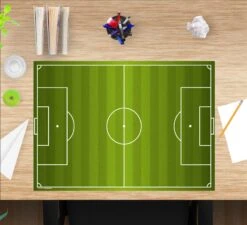 Schreibtischunterlage "Fußballfeld Muster" In Grün (L)60 X (B)40