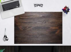 Schreibtischunterlage" Holzoptik Muster" In Dunkelbraun (L)60 X (B)40