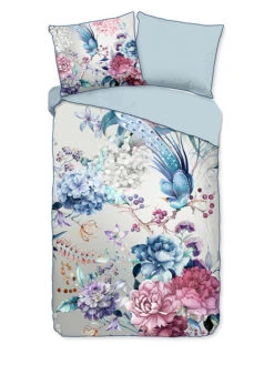 Satin-Bettwäsche-Set "Mondet" In Grau/ Bunt