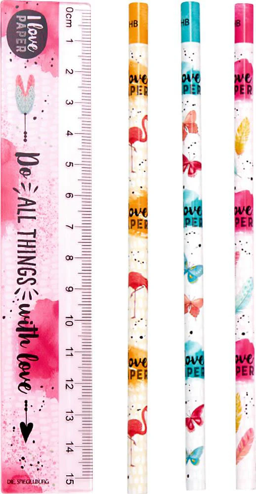 Schreibtischset I LOVE PAPER, 13-tlg. 2 Schreibtischset I LOVE PAPER, 13-tlg. – Bild 2