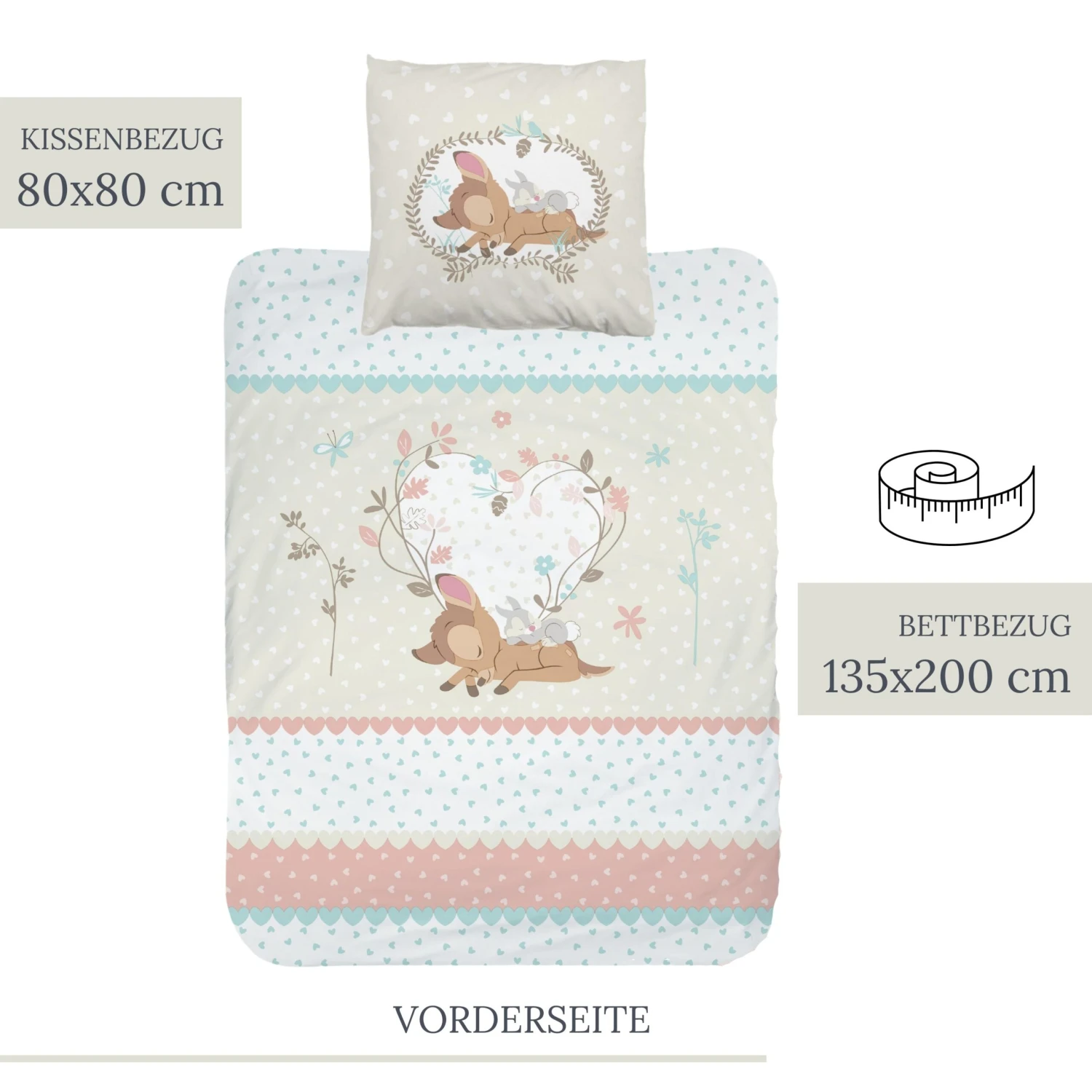 Mädchen Bettwäsche-Set "Disney's Bambi" In Bunt 2 Mädchen Bettwäsche-Set "Disney's Bambi" In Bunt – Bild 2