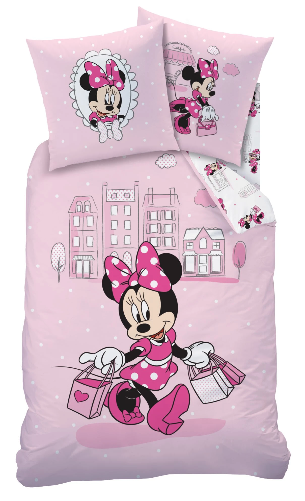 Mädchen Bettwäsche-Set Flanell "Disney's Minnie Mouse - Shopping" In Rosa 4 Mädchen Bettwäsche-Set Flanell "Disney's Minnie Mouse - Shopping" In Rosa – Bild 4