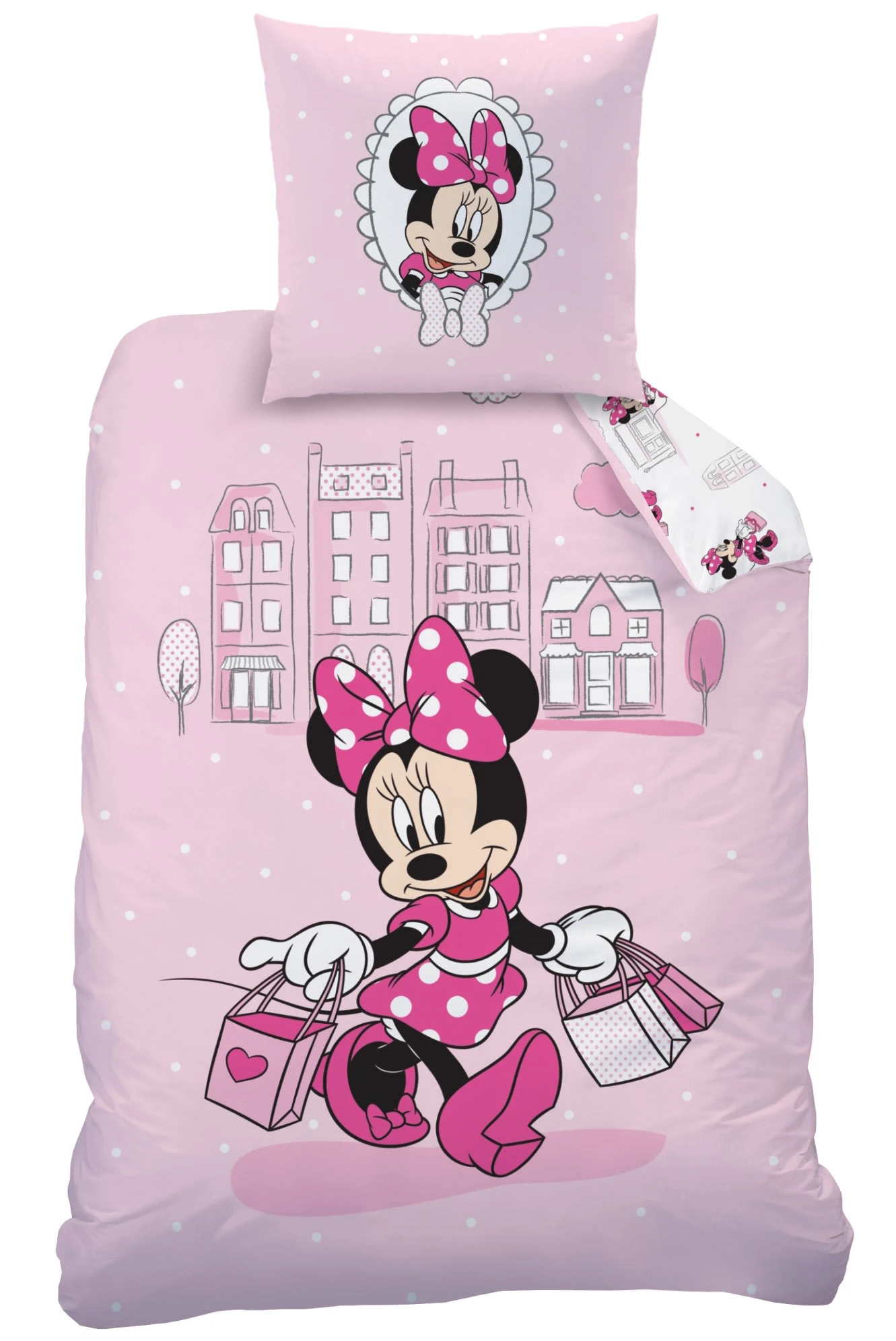 Mädchen Bettwäsche-Set Flanell "Disney's Minnie Mouse - Shopping" In Rosa 1 Mädchen Bettwäsche-Set Flanell "Disney's Minnie Mouse - Shopping" In Rosa