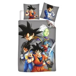 2-tlg.Set: Bettwäsche Dragon Ball Super In Grau