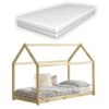 Kinderbett Netstal Mit Matratze In Beige (L)140cm (B)70cm