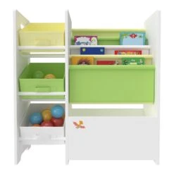 Kinderregal Vimianzo In Gelb Grün (H)60cm (B)65cm (T)30cm -Kindermöbel en casa kinderregal vimianzo in gelb grun h 60cm b 65cm t 30cm 4