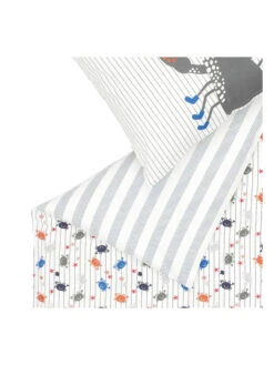 Renforcé-Bettwäsche-Set "Crabs" In Grau/ Orange 7 Renforcé-Bettwäsche-Set "Crabs" In Grau/ Orange -Kindermöbel esprit home renforce bettwasche set crabs in grau orange 3