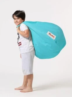Kinder-Sitzsack In Türkis - (B)60 X (H)25 X (T)60 Cm -Kindermöbel evila kinder sitzsack in turkis b 60 x h 25 x t 60 cm 5