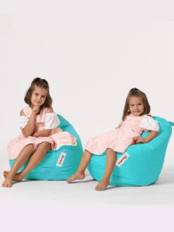 Kinder-Sitzsack In Türkis - (B)60 X (H)25 X (T)60 Cm -Kindermöbel evila kinder sitzsack in turkis b 60 x h 25 x t 60 cm 6