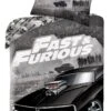 Bettwäsche-Set "Fast & Furious - Autos" In Schwarz / Grau