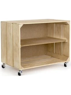 Rollregal In Kiefer - (B)50 X (H)34 X (T)35 Cm