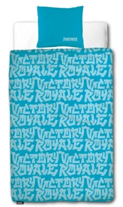 Kinder Bettwäsche-Set "Fortnite" In Blau / Hellblau