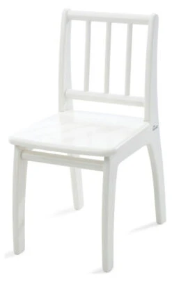 Kinderstuhl Bambino, Buche Teilmassiv, Weiß