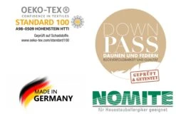 Federbetten SET "Madrid" Decke + Kissen, In Weiß 5 Federbetten SET "Madrid" Decke + Kissen, In Weiß -Kindermöbel gmd living federbetten set madrid decke kissen in weiss 2