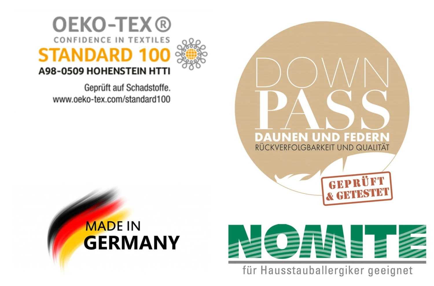 Federbetten SET "Madrid" Decke + Kissen, In Weiß 3 Federbetten SET "Madrid" Decke + Kissen, In Weiß – Bild 3