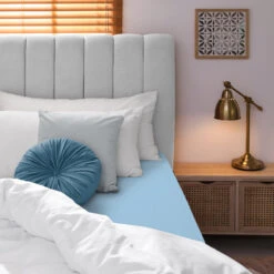 Jersey Premium Spannbettlaken JANNEBY In Farbe Hellblau -Kindermöbel gmd living jersey premium spannbettlaken janneby in farbe hellblau 3