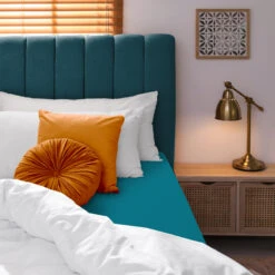 Jersey Premium Spannbettlaken JANNEBY In Farbe Petrol -Kindermöbel gmd living jersey premium spannbettlaken janneby in farbe petrol 3