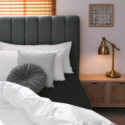 Jersey Premium Spannbettlaken JANNEBY In Farbe Schwarz -Kindermöbel gmd living jersey premium spannbettlaken janneby in farbe schwarz 3