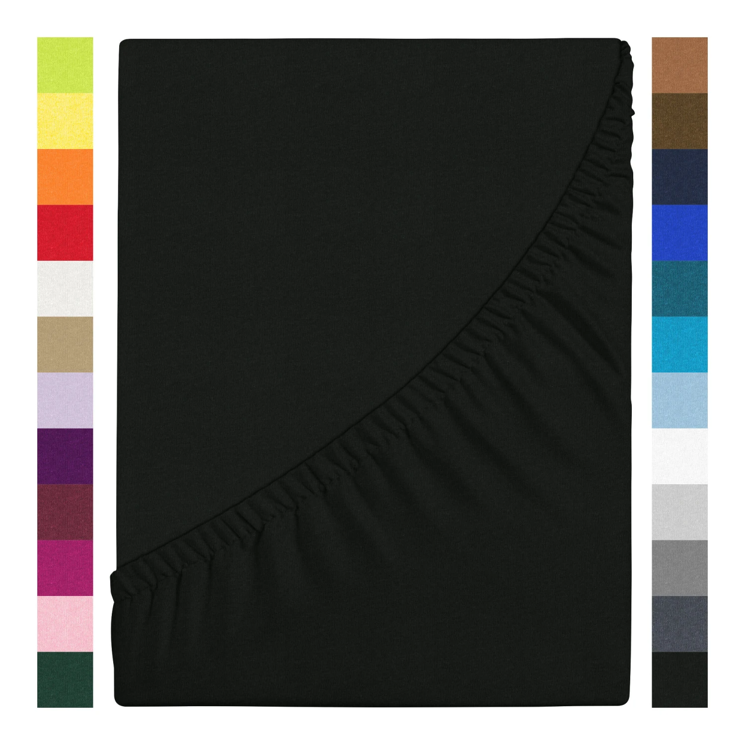 Jersey Spannbettlaken JANNEBY Für Babybett In Farbe Schwarz 2 Jersey Spannbettlaken JANNEBY Für Babybett In Farbe Schwarz – Bild 2