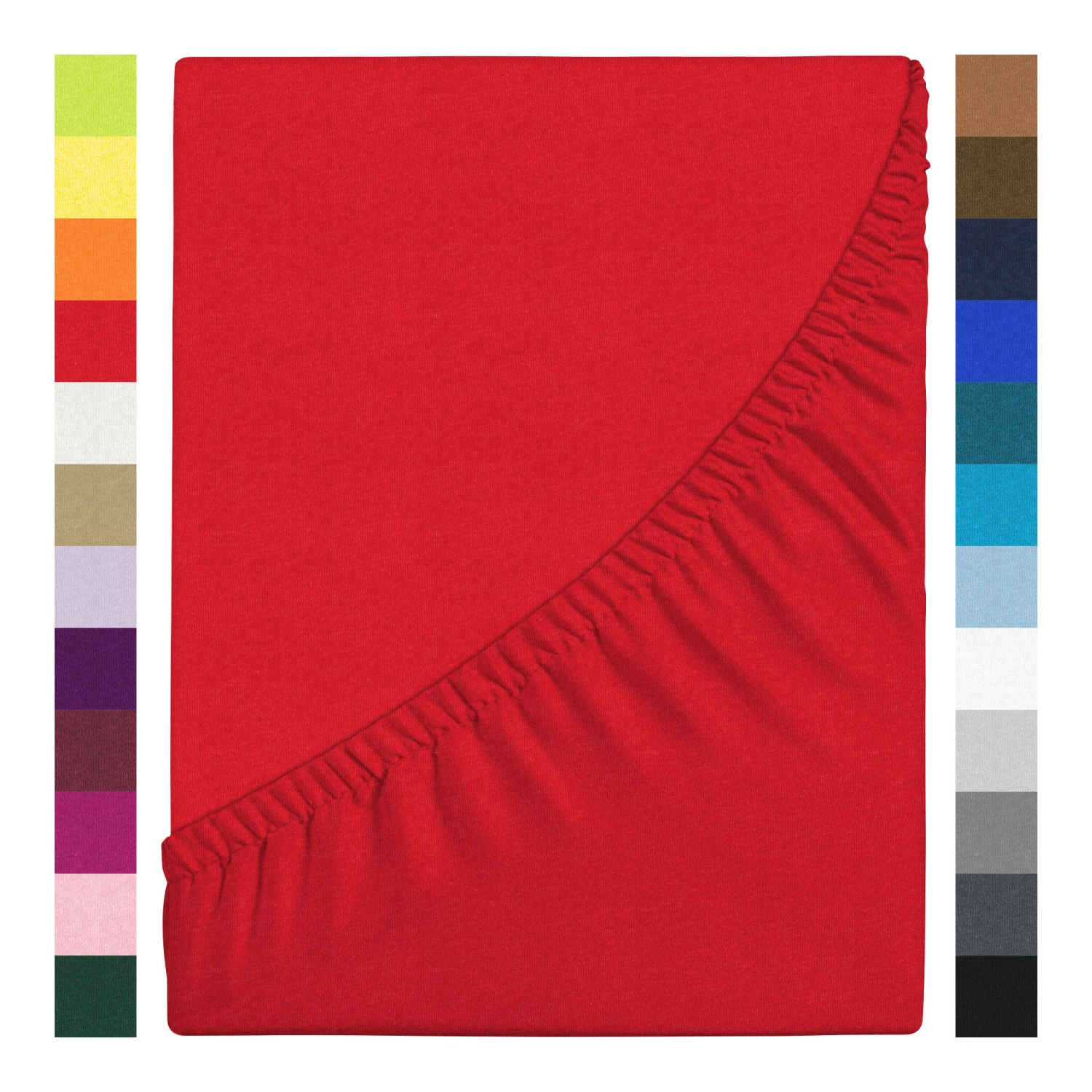 Jersey Spannbettlaken JANNEBY Für Babybett In Rot 2 Jersey Spannbettlaken JANNEBY Für Babybett In Rot – Bild 2