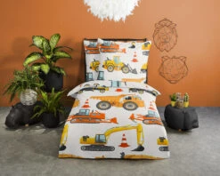 Bettwäsche Working, Baumwolle, 135 X 200 + 80 X 80 Cm 6 Bettwäsche Working, Baumwolle, 135 X 200 + 80 X 80 Cm -Kindermöbel good morning bettwasche working baumwolle 135 x 200 80 x 80 cm 2