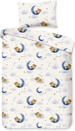 Kinder-Wendebettwäsche 100 X 135 Cm + 40 X 60 Cm Kids No.30431 Off-white