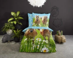 Kinder-Wendebettwäsche Horses, Baumwolle, Blau/grün, 135 X 200 + 80 X 80 Cm 6 Kinder-Wendebettwäsche Horses, Baumwolle, Blau/grün, 135 X 200 + 80 X 80 Cm -Kindermöbel good morning kinder wendebettwasche horses baumwolle blau grun 135 x 200 80 x 80 cm 2