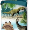 Wende-Kinderbettwäsche Dino, Renforcé, 135 X 200 + 80 X 80 Cm